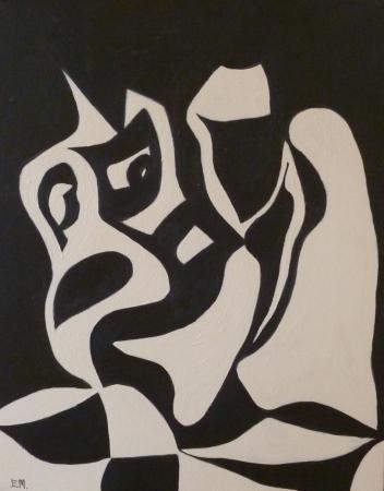 62 - 40x50, acryl på lærred