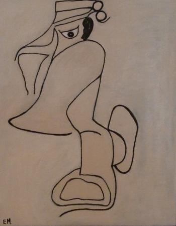 69 - 40x50, acryl på lærred