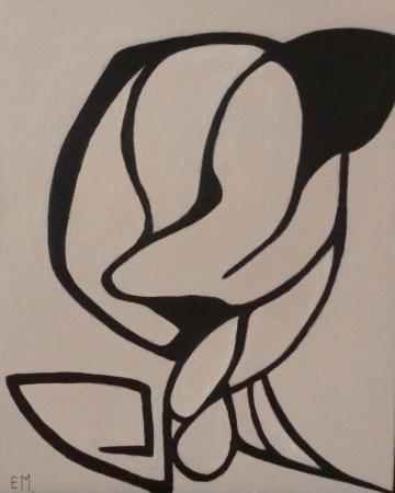 82 - 40x50, acryl på lærred