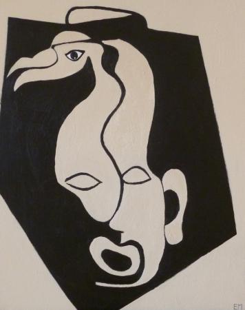 83 - 40x50, acryl på lærred
