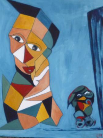 85 - 40x50, acryl på lærred