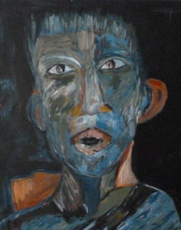 48 - 40x50, acryl på lærred