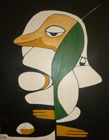 61 - 40x50, acryl på lærred