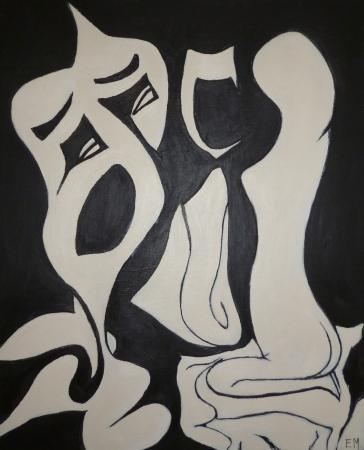 8 - 40x50, acryl på lærred