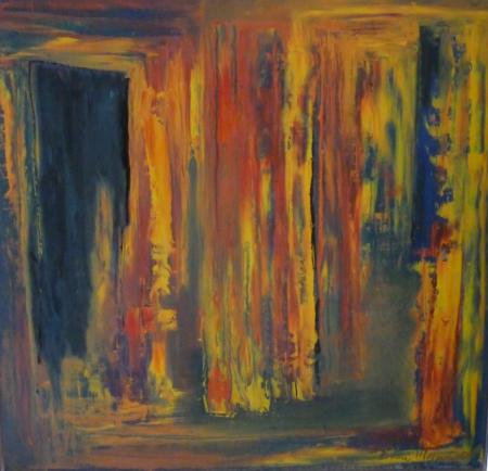 24 - 60x60, acryl på lærred
