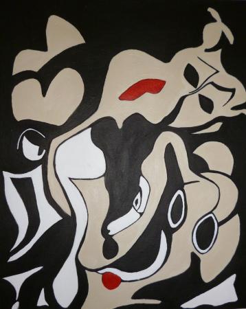 13 - 40x50, acryl på lærred